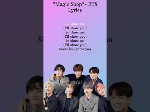 BTS-"Magic Shop" Lyrics #bts #kpop #songlyrics #shorts