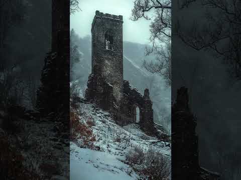 Wilderness in the cold snowstorm night | relax with this atmosphere