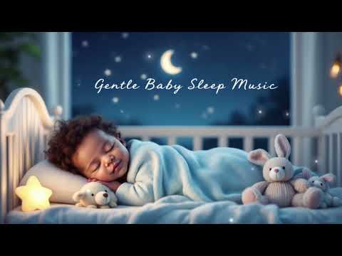 30 Min Baby Sleep Music | Brahms Music Box Lullaby + Water Flow Sound for Nap Time
