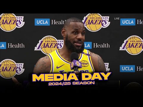 LeBron James x AD On Playing With Bronny, Lakers Expectations | 2024 Media Day