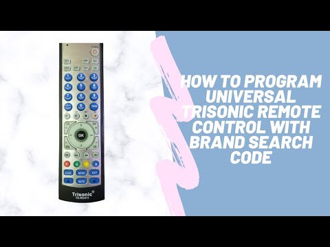 How to program Universal Remote Control (Trisonic) with Brand Search Code [Step by Step]