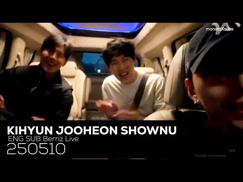 [ENG SUB] Kihyun Jooheon Shownu 250510 Berriz Live #monstax #monbebe #kihyun #shownu #jooheon