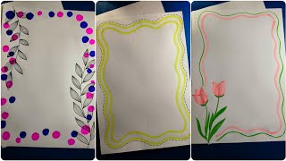 Project border design.#project #diy #craftidea #projectborderdesign #artandcraft #colourpapercraft