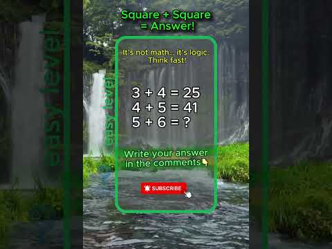 Square + Square = Answer! #math #brainteaser