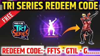 FREE FIRE TRI SERIES 2021 REDEEM CODE || FFTS GRAND FINALS REDEEM CODE || 24 APR REDEEM CODE ||