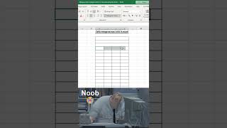 Excel magic-Merge across multiple cells in 2 seconds using this trick! 😱 #excel #office #spreadsheet