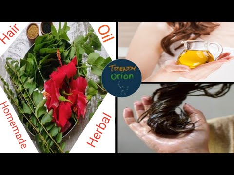 Homemade Herbal Hair Oil For Strong Long Shiny and Black Hair/Hair Oil For Hair Fall -Trendy Orion