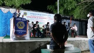 New lions club installation at Bheemadevarapally. installation officer Ln RajiReddy Much FVDG