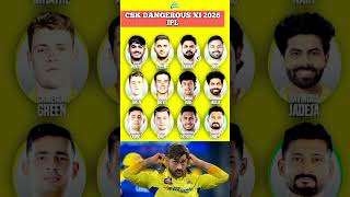 CSK Dangerous XI for IPL 2026 | Dhoni Ka Super Squad Ready!