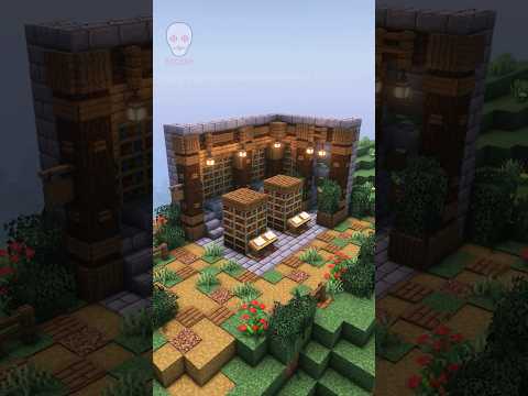 Build Part 10 📖 Outdoor Library Minecraft