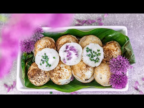 Thai Pancakes with Chives | สูตรขนมครกโบราณ หวานมัน หอม ทำกินได้ทำขายดีเลยคะ | OOH Kitchen