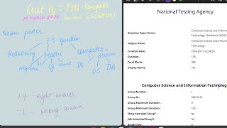 PYQ CUET PG computer science analysis