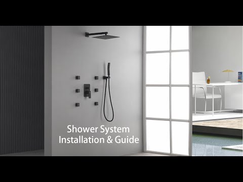 STARBATH Shower Body Jet System Installation Guide, How to Install Shower System with Body Spray