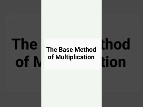 The Base Method of Multiplication part 2 #maths #mathstricks #education #viral