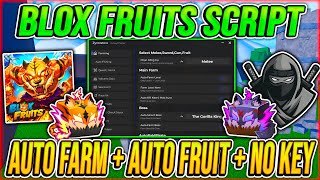 NEW BLOX FRUITS Script NO KEY 🌊 – Auto Farm, Mastery Farm, Auto Boss, Auto Raids & Race V4!