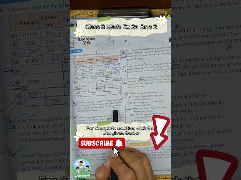 Class 8 Math Ex 2a Q2 | Interest Secrets Revealed ❗ Easy • Fast • Shocking