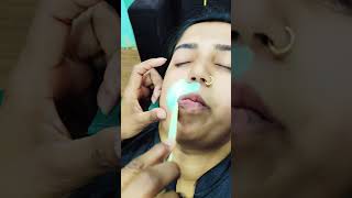 upper lips waxing #viralshorts #comment #skincare #like #follow #beauty#salon#shortsvideo