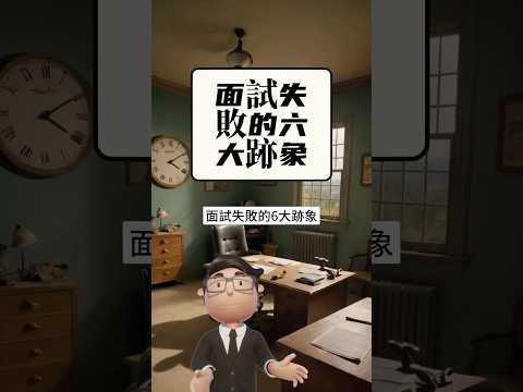 面試失敗的六大跡象 #面試技巧 #求職指南 #職場心理 #面試失敗 #面試準備