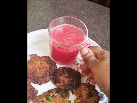 India to qatar # evening snacks eggcutletandwatermelonjuice # healthysnacks #short