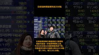 日經指數開盤暴跌逾2500點