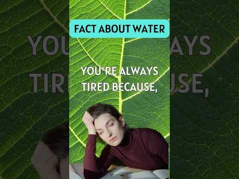 FACT ABOUT WATER! #boostyourenergy #healthhack #healthyhabits