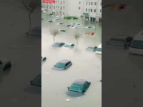 Dubai Rain Flood Overflow | Dubai ke Advance technology kam na Aay # dubai #dubairain