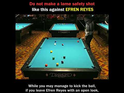 DO NOT make a LAME safety shot like this against Efren Reyes