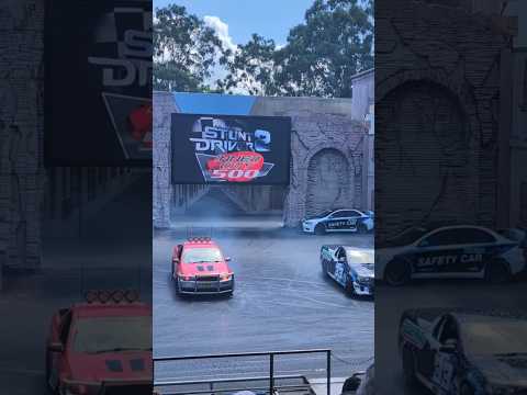 HILARIOUS Hollywood Stunt Driver Show 🏁 Movie World Australia ✨ #ASMR #Shorts