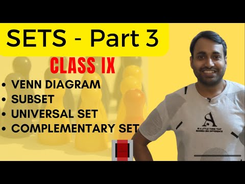 Class 9th Part-3 | VENN DIAGRAM | SUBSET | UNIVERSAL SET l COMPLEMENTARY SET