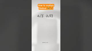 Multiplication Of Radical #maths #squareroot #shorts