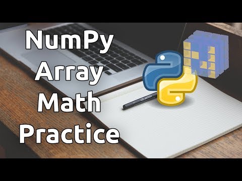 NumPy Array Math Practice - Learn NumPy Series