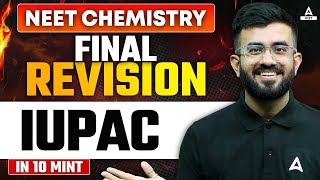 IUPAC Nomenclature of Organic Chemistry One Shot | FINAL REVISION | NEET Exam | Nitesh Devnani