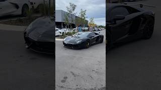 All Black Aventador 🦇 #lamborghini #cars #aventador #supercars #carshow