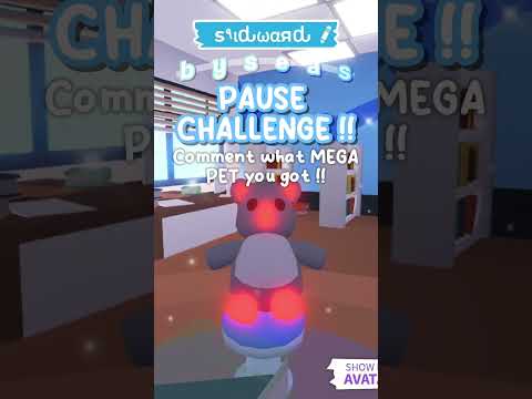 adopt me PAUSE CHALLENGE - mega pets ver. 💞🌈 (adopt me) :: #shorts #adoptme