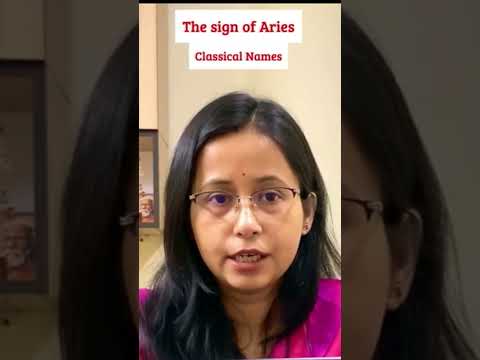 The sign of Aries, Mesha Rashi, Classical Names