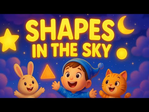 Shapes in the Sky | #nurseryrhymes | #learningshapes | #kindergarten | #childrenssong
