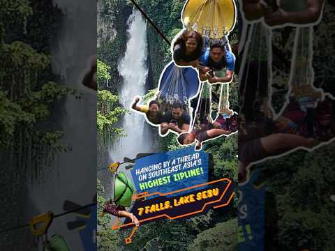 Southeast Asia's highest zipline! #lakesebu #southcotabato #zipline #youtubeshorts