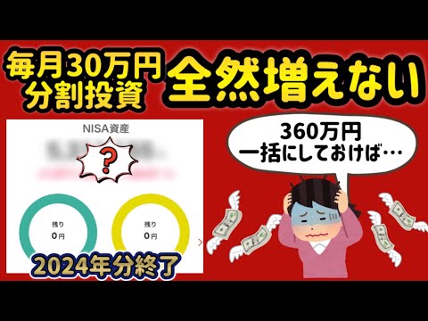 【新NISA 結果報告】資産大公開！ S&P500 に360万円投資してみた【 新ニーサ 楽天証券 投資 】