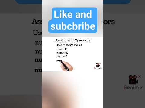 pyyhon assigment operator #trending #shorts #shortvideo #education