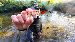 Rocks Reveal Gold Rings and Valuables in the River! Found Metal Detecting Underwater