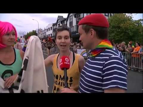 Stop Giving Kids Sex Hormones-Protect Lesbian Youth @ Auckland, NZ Pride Parade 2018