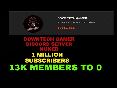 1 MILLION SUBSCRIBERS YOUTUBER SERVER NUKED | DOWNTECH NUKED | 13K TO 0 | RAINITE ORG