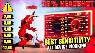 Best Sensitivity For All Devices !🤯 New Secret Trick 🔥