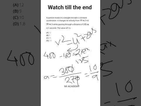 Solve Kinematics in Just 20 Seconds! 🚀1D Motion in 20s: NEET Shortcut#neetpreparation #neet2026