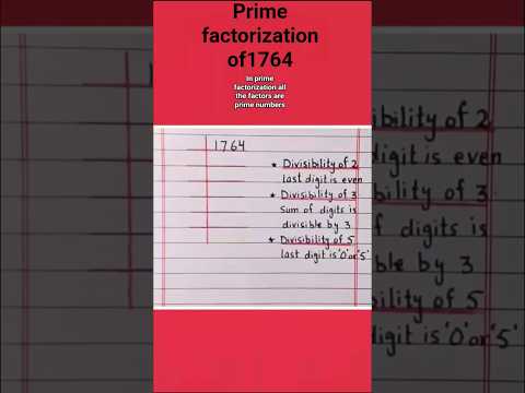 prime factorization of 1764 |# shorts #maths #viral
