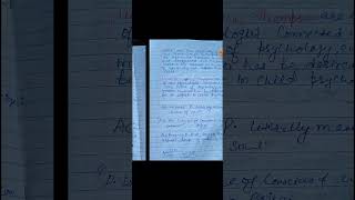 Child psychology subject code 202