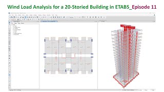 Wind Load Analysis for a 20 Storied Building Episode 11