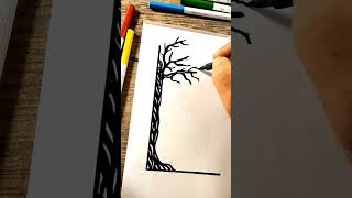 (737) Tree Border Design / Assignment Front Page Design