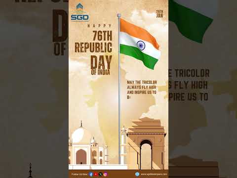 "Celebrating India’s Strength, Unity, and Freedom"  #sgddevelopers  #republicday #viralvideo