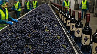 How Grapes Are Turned Into Wine In A Factory | Wine Production Process